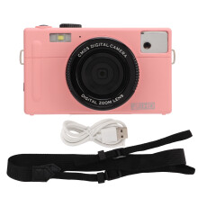 (Pink) CD R1 1080P FHD Micro Camera 16X Zoom 48MP 3in LCD