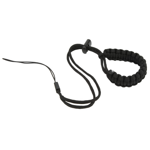 (Black) Hand Woven Diving Wrist Strap Mobile Phone Action Camera Black 1