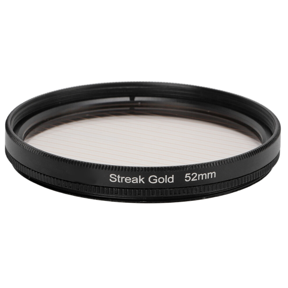(52Mm/2.05In) Streak Anamorphic Filter 58Mm Uhd Optical Glass Waterproof Gold 643505131420