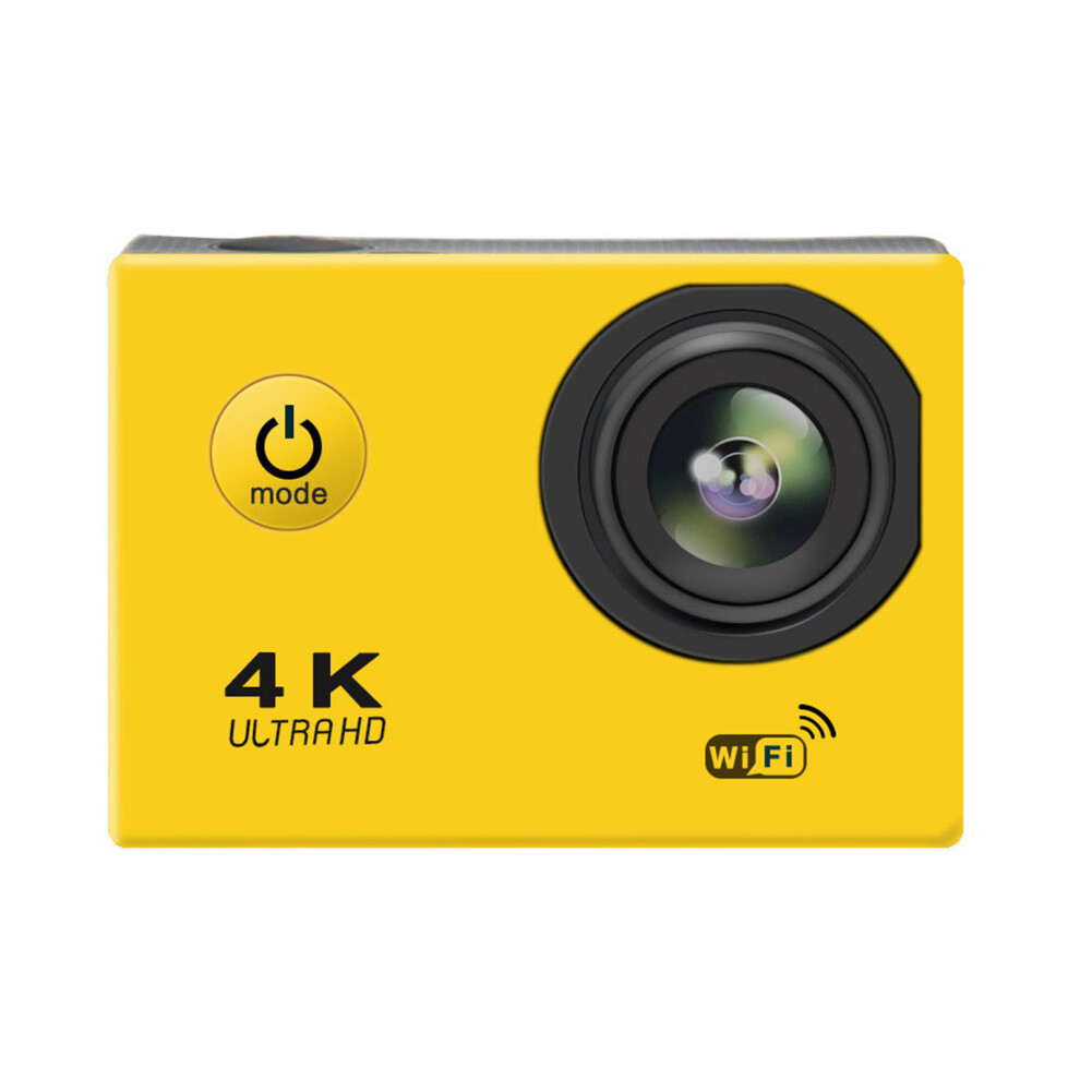 () 4K Video Camera Waterproof Wifi Hd Digital Camcorder Yellow/White 643505131888