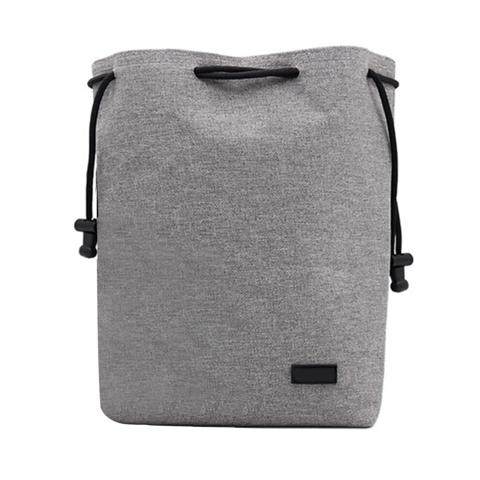 (Square L ) Dslr Camera Storage Bag Oxford Cloth Waterproof Case Lens Round L Grey 643505124569