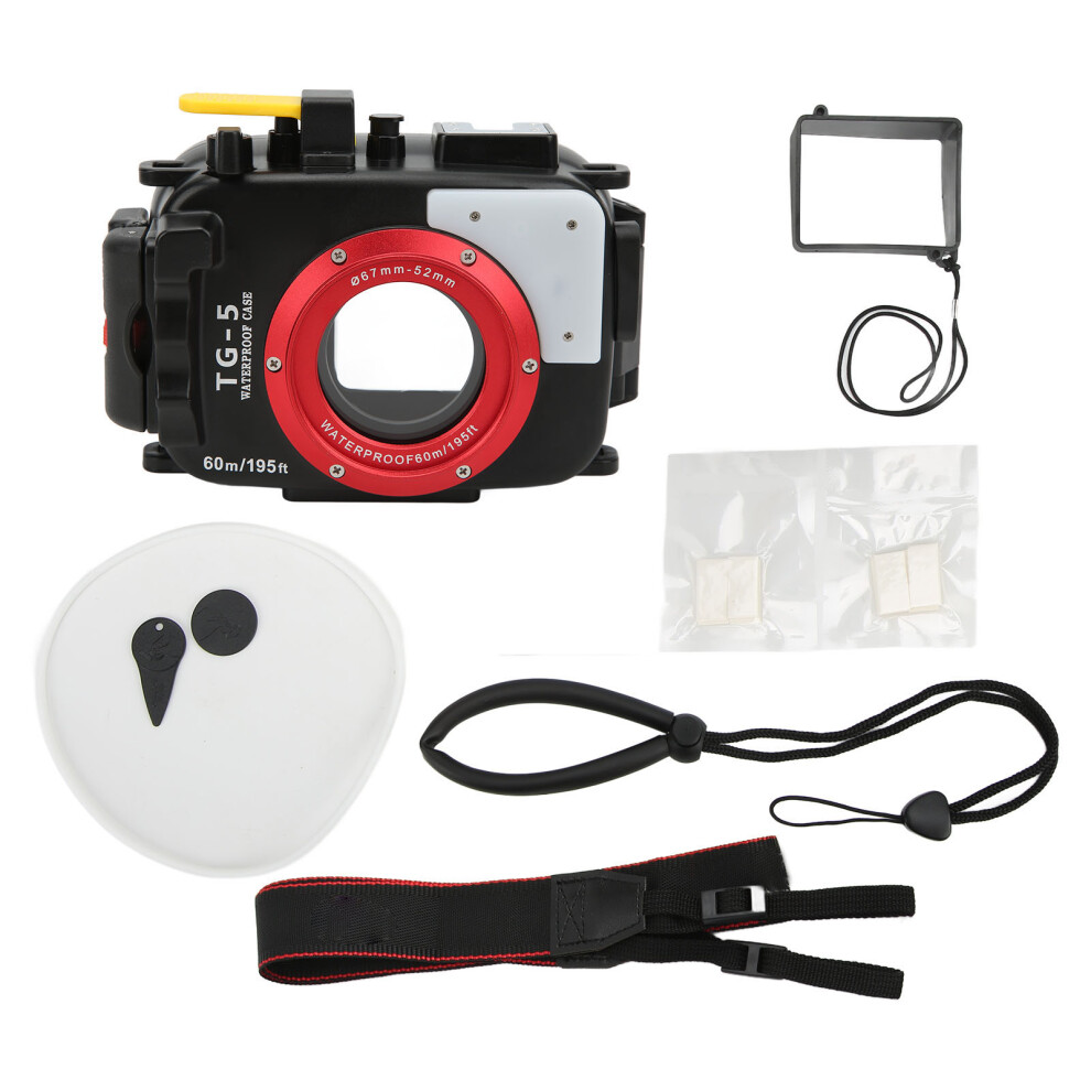 60M Waterproof Case For Olympus Tg5 Diving Protection Black 643505132007