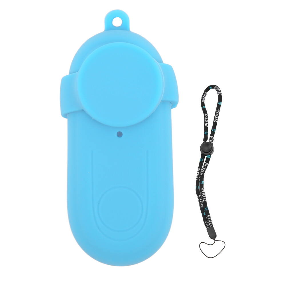 (Blue) Puluz Silicone Protective Case Body Lens Cover For Insta360 Go 2 Blue 643505007763
