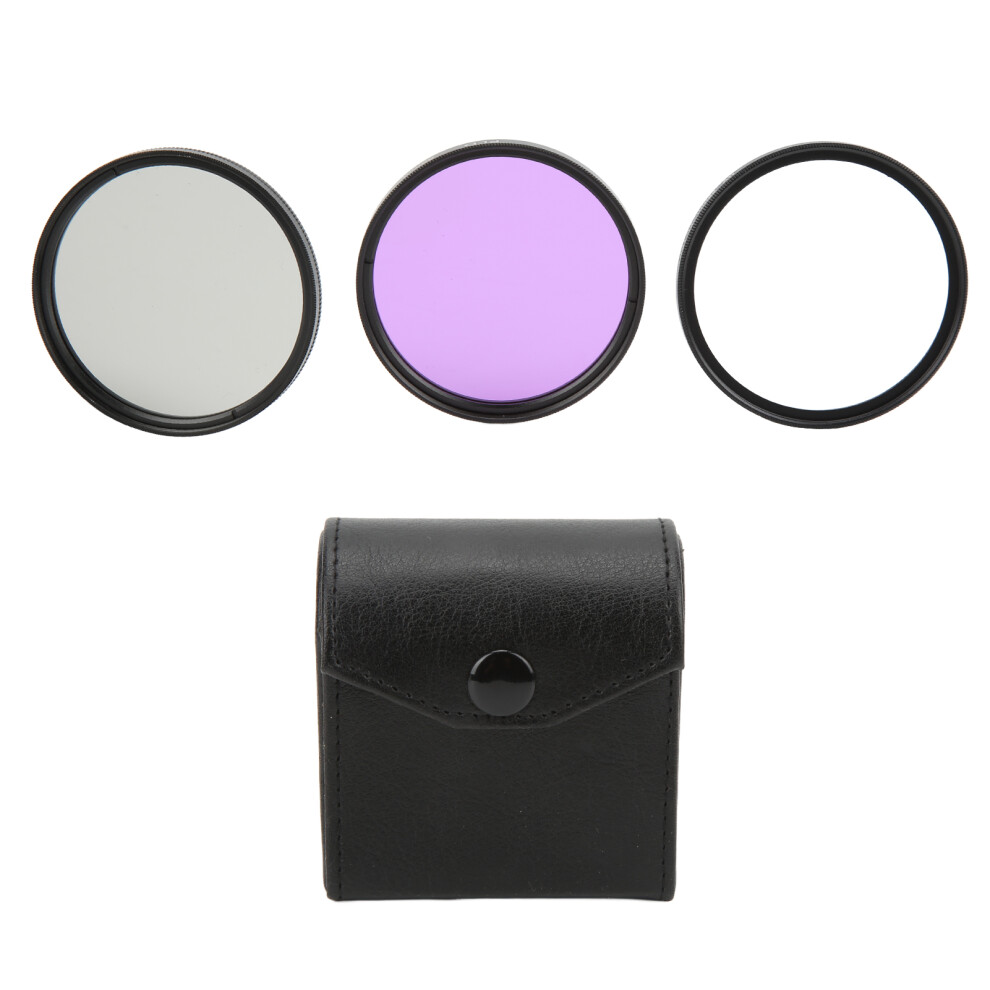 (58Mm(1486)) 3Pcs/Set Multi Coated Lens Filter Kit Uv Cpl Fld 58Mm Camera 643505014051