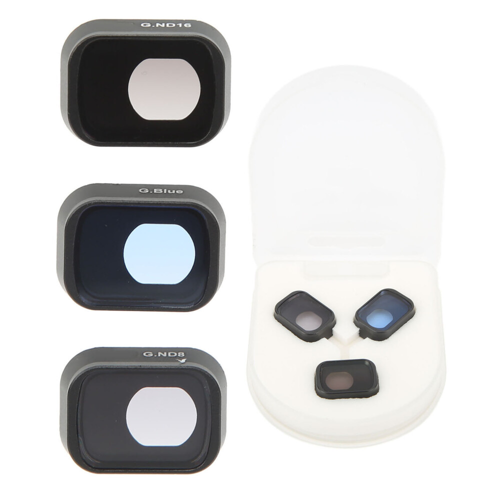 3Pcs Drone Camera Filters Optical Glass Gnd Gnd8 Gnd16 Box Blue 643505005851