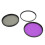 (77mm(1498)) 3pcs Set UV CPL FLD Filter Kit 77mm 2
