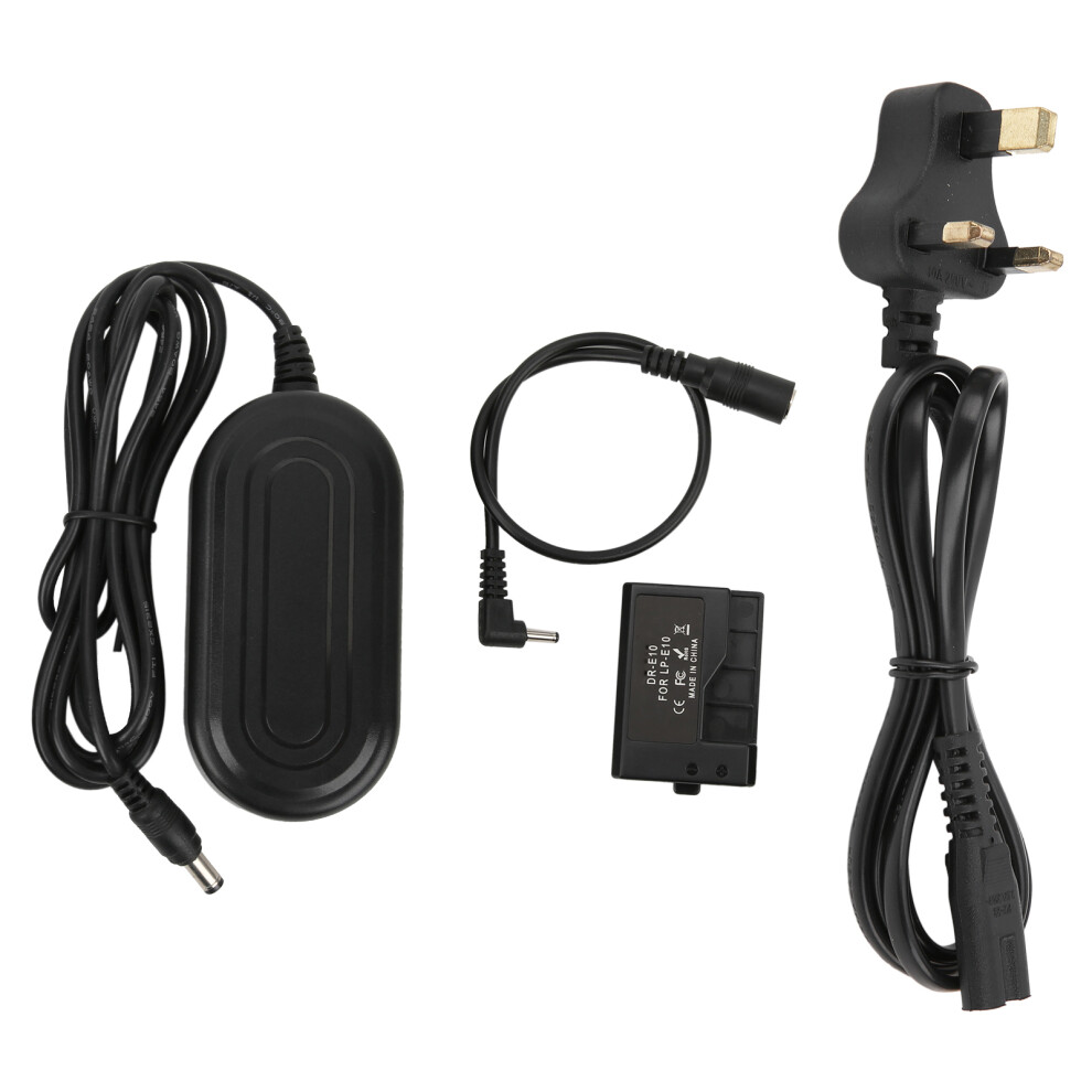 (Uk Plug 100Â240V) Ac Power Adapter Dc Coupler Lpe10 For Canon 1100D 1200D 1300D 1500D 643505138535