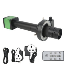 (UK Plug) Electronic Microscope Camera USB 48MP 1080P 300X Zoom C Mount US Plug