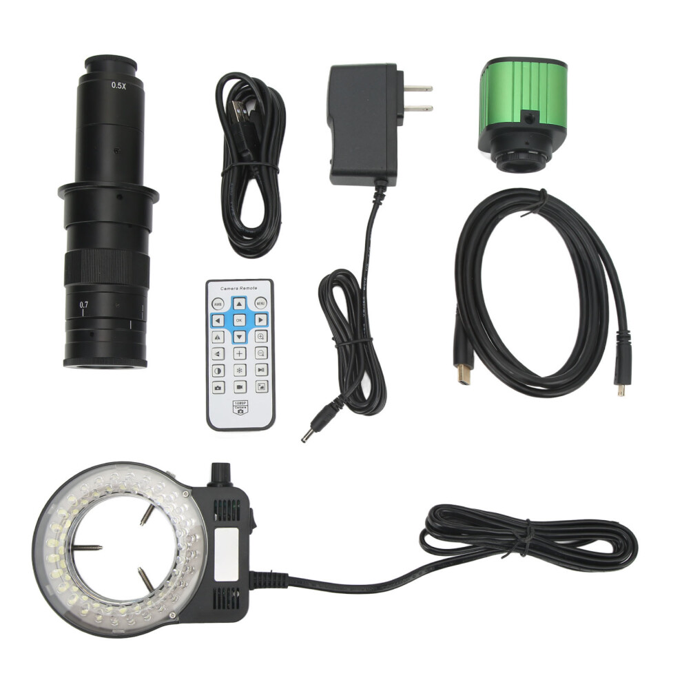 (Us Plug) Industrial Microscope Camera Hd 1080P 2K Usb Zoom C Mount 100-240V 643505126747