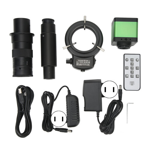 (US Plug) Electronic Microscope Camera USB 48MP 1080P 300X Zoom C Mount US Plug 2