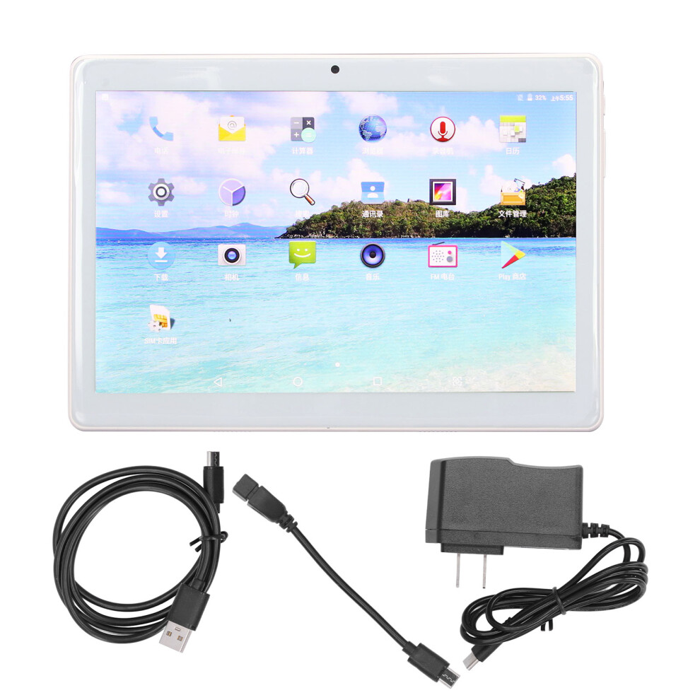 (Us Plug) Smart Tablet Android 7.0 10.1In Ips Hd 2Gb 32Gb Quad Core Us Plug 643505127546