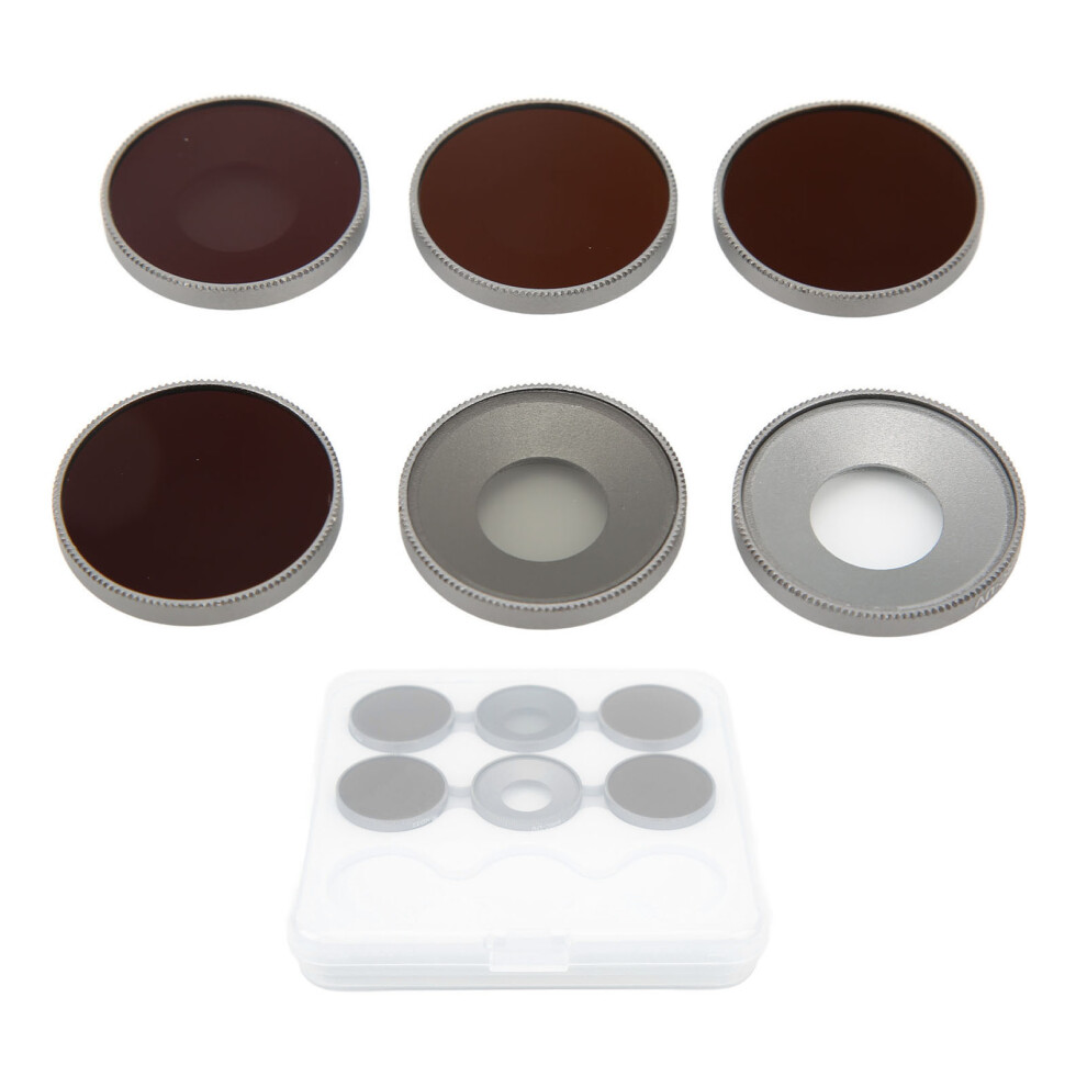 6Pcs Camera Lens Filter Uv Cpl Nd8 Nd16 Nd32 Nd64 For Dji Action 3 Light 643505124101