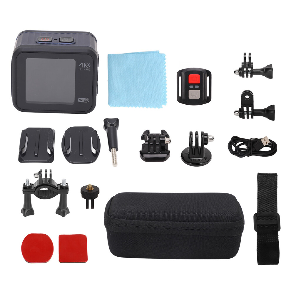 4K 60Fps Action Camera 1.54" Ips Ip68 Waterproof Anti-Shake 160 128Gb 643505124309