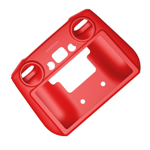(Red) Silicone Case for DJI MINI 3 PRO Controller with Screen Cover 2