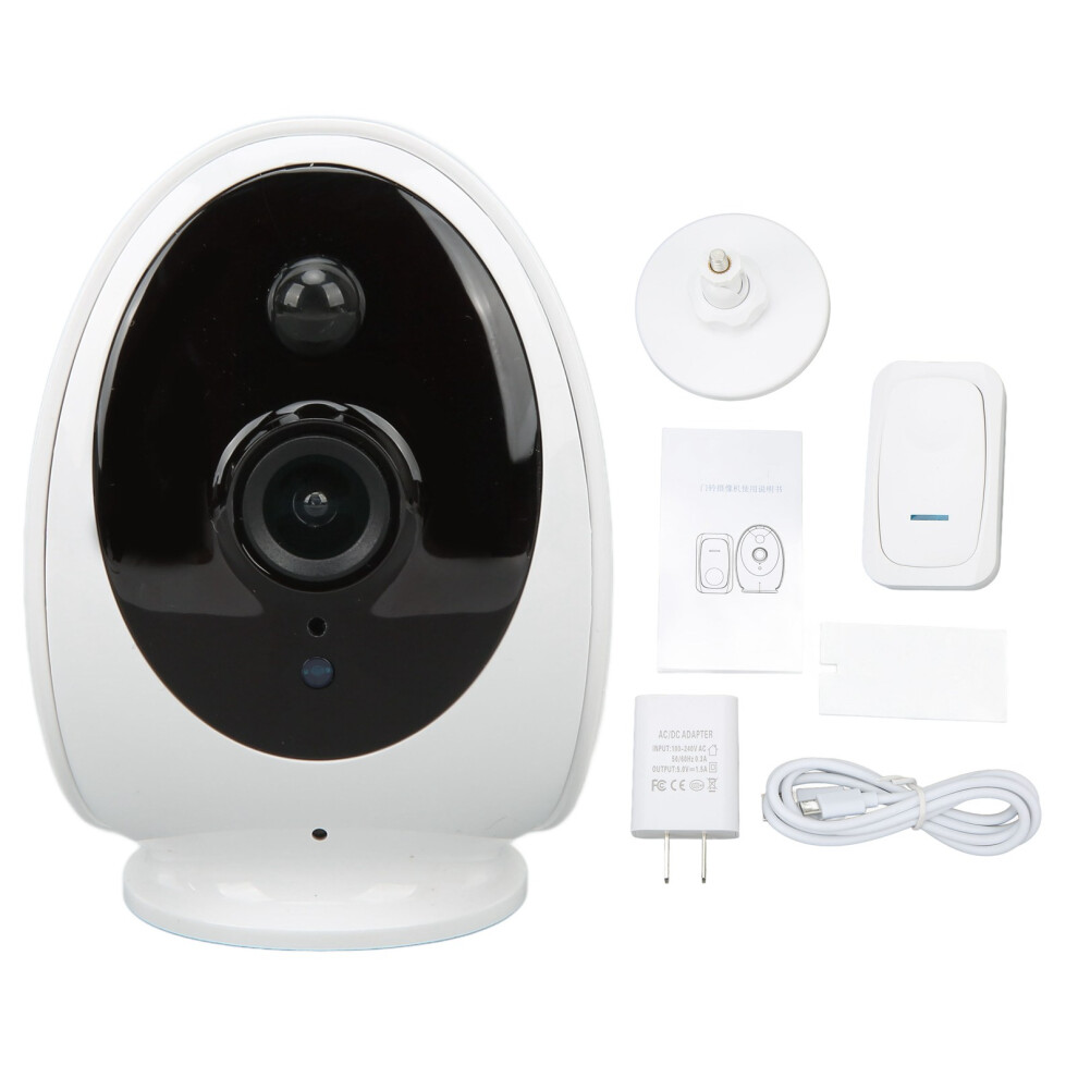 (Us Plug) 1080P Wifi Doorbell Camera Hd Ir Night Vision Wireless Uk Plug 643505118568