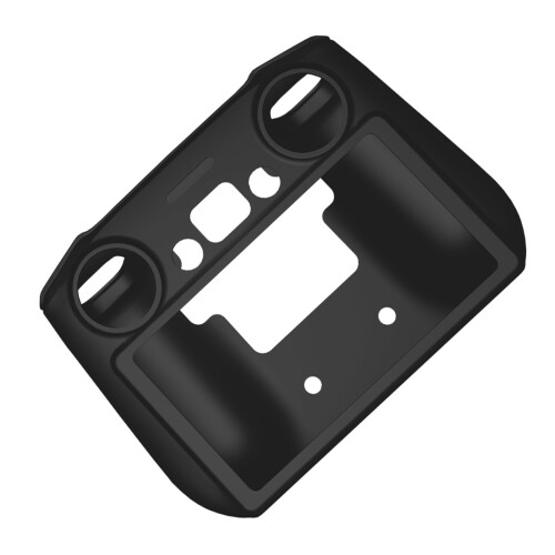 (Black) Silicone Case for DJI MINI 3 PRO Controller with Screen Cover 2