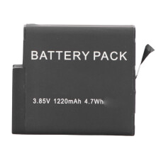 Action Camera Battery 1220mAh Rechargeable Low Temp Resistant