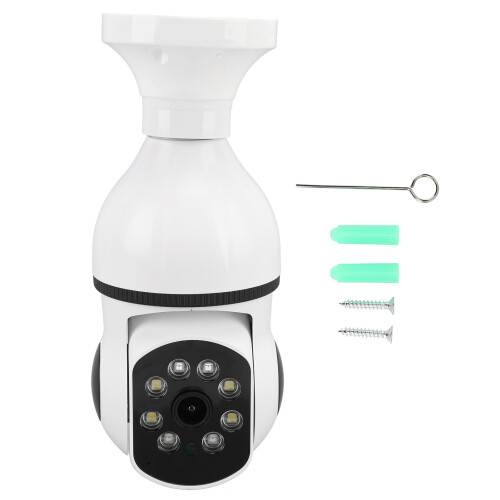 Wireless Wifi Bulb Camera Full Color Night Vision 110-240V
