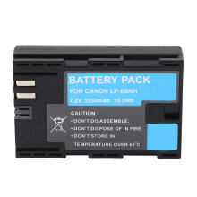 Rechargeable LP E6NH Battery 2250mAh for Canon R5 R6 5D 6D 7D Cameras
