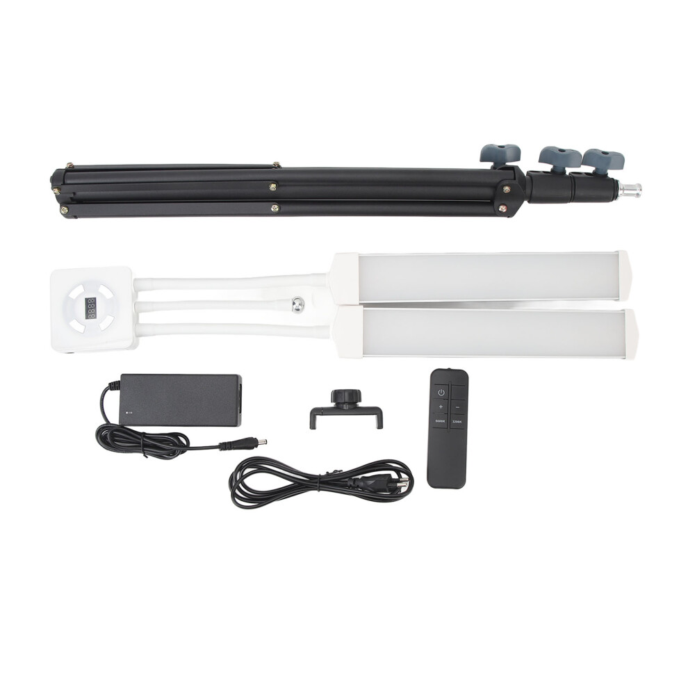 (Eu Plug) 40W Dimmable Led Video 3200K-5600K Foldable Double Arms Us Light 643505096521