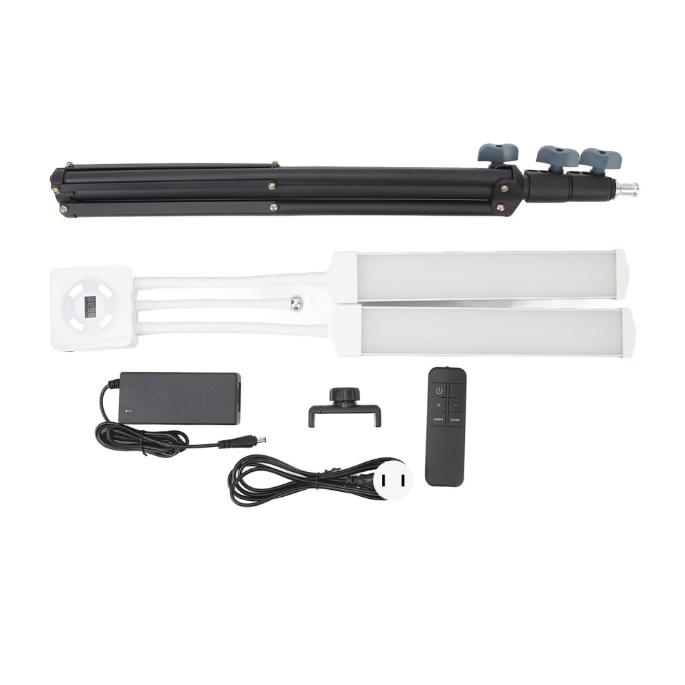 (Us Plug) 40W Dimmable Led Video 3200K-5600K Foldable Double Arms Us Light 643505096514
