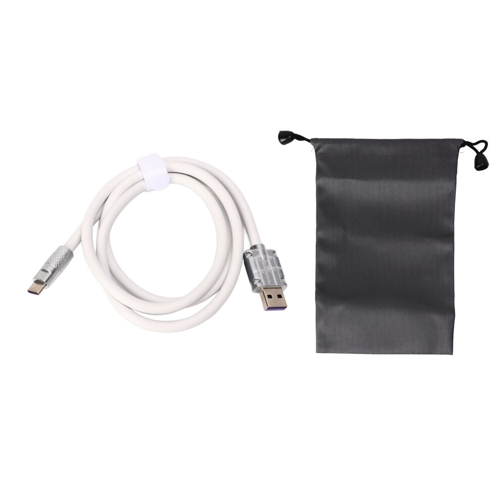 (White) 66W Fast Charging Usb C Cable 3.3Ft Silicone White 643505004571