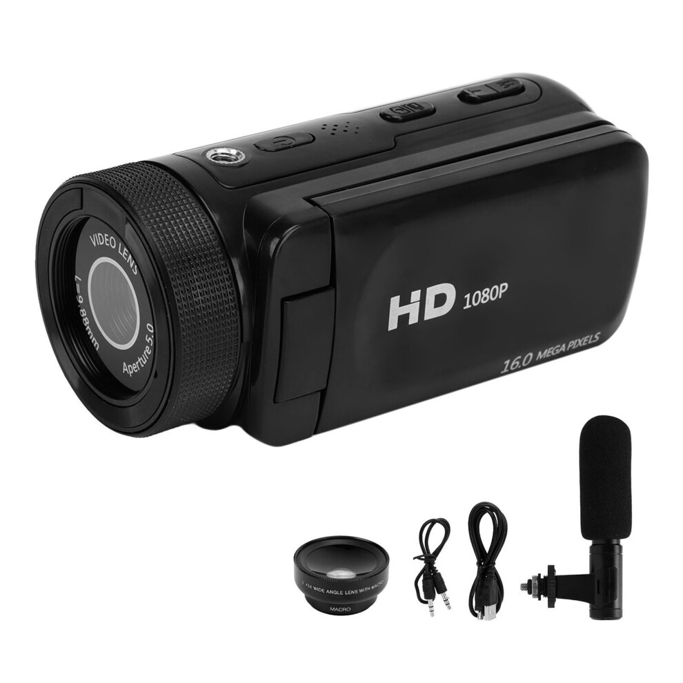 (Uk Plug) 1080P 16Mp 2.4In Flip Screen Vlogging Camera 16X Zoom Hd 643505113624