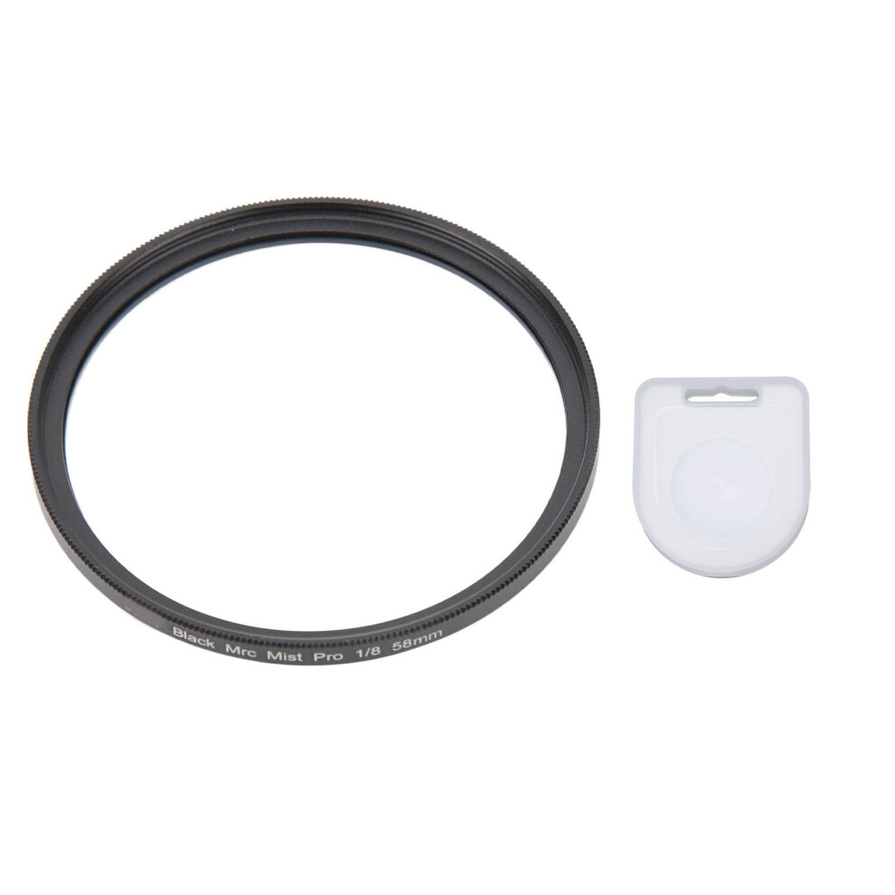 (58Mm) Mist Filter 1/8 Soft 49Mm For Video Vlog Photography Black/Light 643505113945