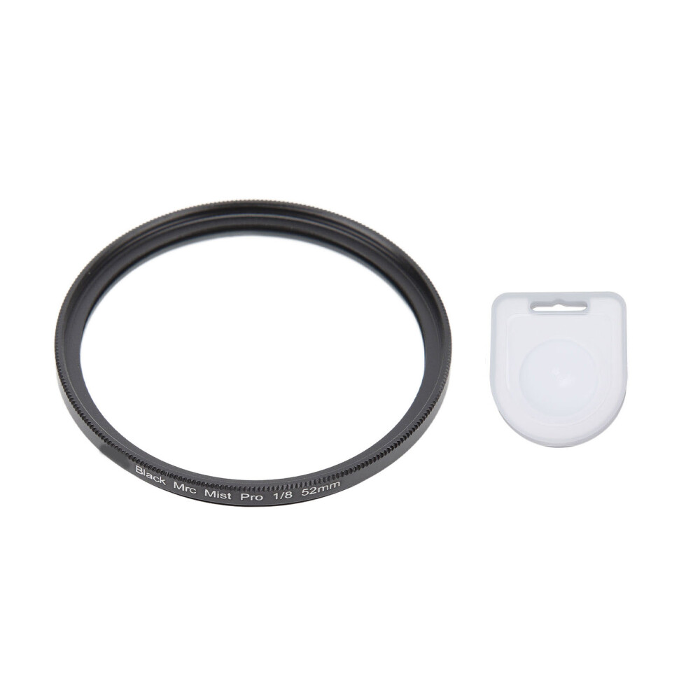 (52Mm) Mist Filter 1/8 Soft 49Mm For Video Vlog Photography Black/Light 643505114140
