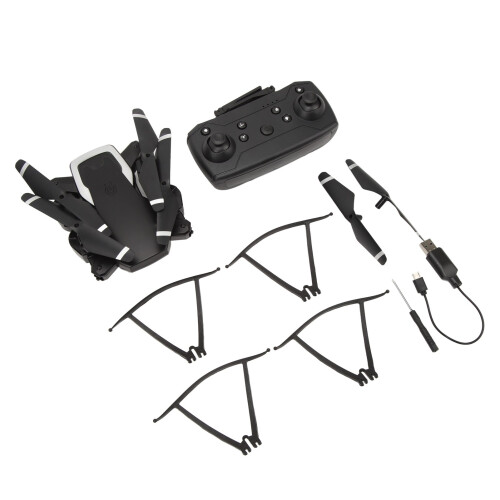 Foldable Drone Dual Camera Wifi Remote Control Black 2