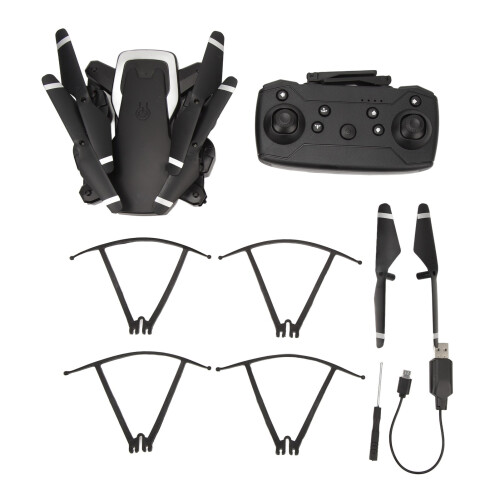Foldable Drone Dual Camera Wifi Remote Control Black 1