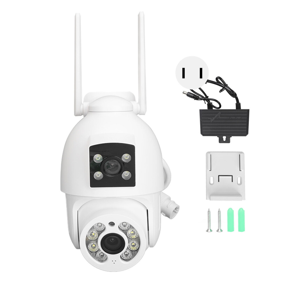 (Us Plug) 360 Panoramic Dual Lens 2Mp Hd Night Vision Wifi Camera Outdoor 643505104011