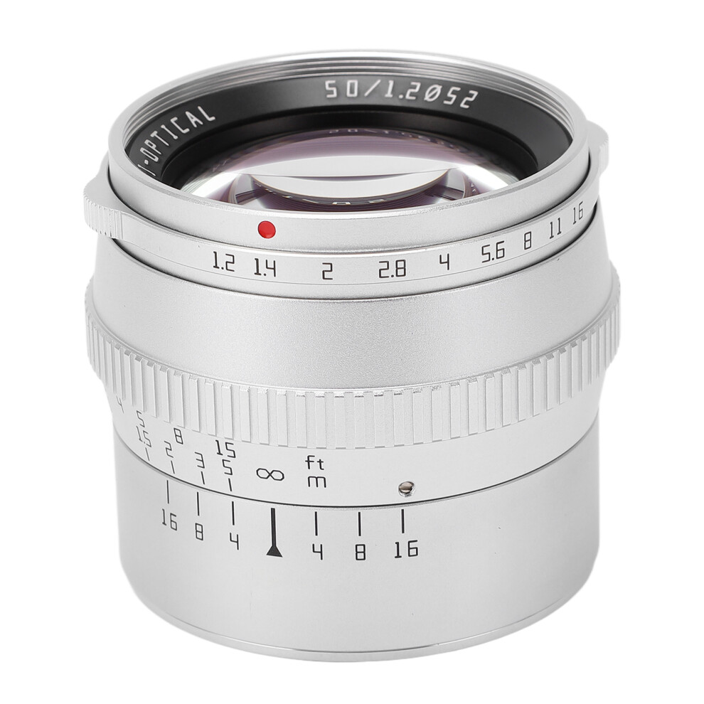 Ttartisan 50Mm M4/3 F1.2 Aperture Manual Lens For Gh4 Gh5 Silver 643505130690