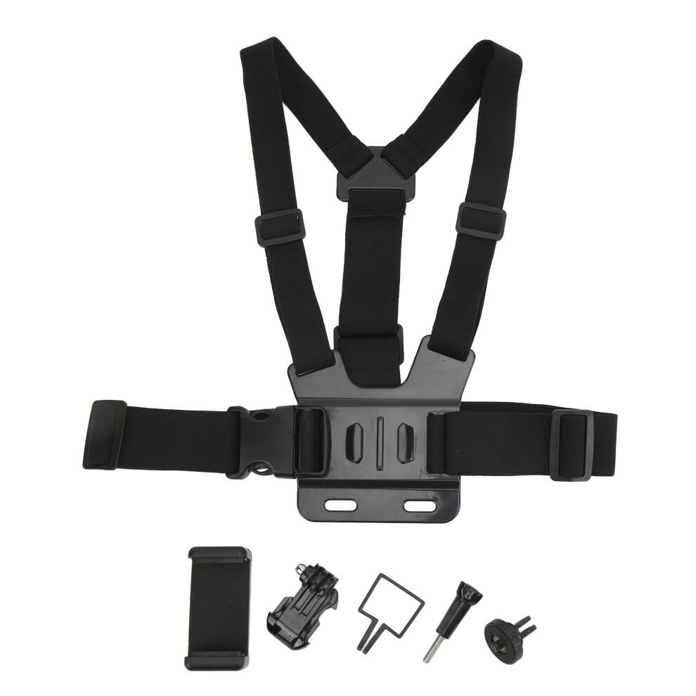 Action Camera Chest Mount Adjustable Strap Skiing Skateboarding 643505130966