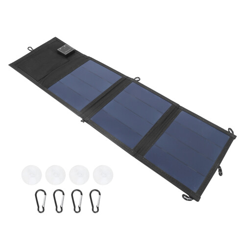 15W 5V Solar Folding Charging Bag Dual USB