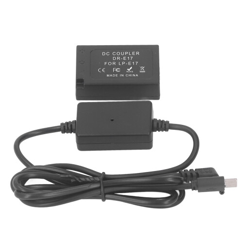 LP-E17 Dummy Battery with Type C Adapter for 760D 750D 77D 800D 850D 2