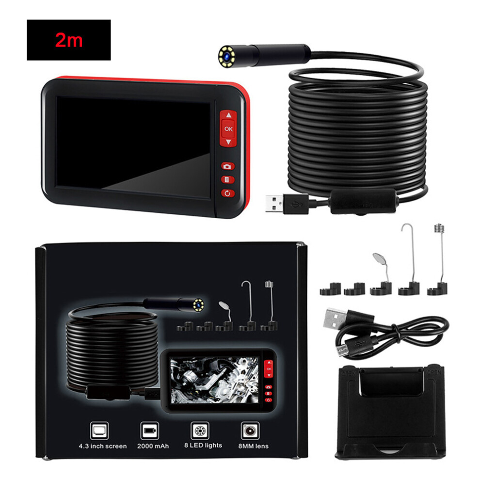 (2 M/6.6 Ft) 4.3In 1080P Hd Waterproof Borescope Monitor Endoscope F200(2M 6.6Ft) 604725158000
