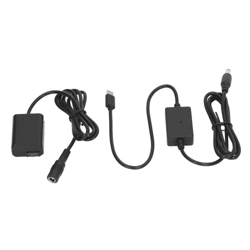 NP FW50 Dummy Battery Kit with Type C Adapter DC Coupler for A7 Series 1