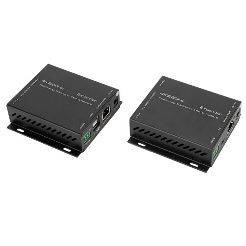 (UK Plug) HDMI 2.0 4K Netzwerk-Extender Sender/Empfänger 100m 2