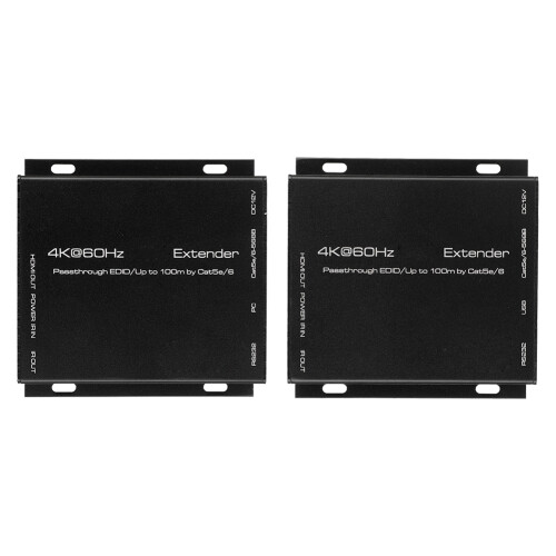 (UK Plug) HDMI 2.0 4K Netzwerk-Extender Sender/Empfänger 100m 1