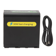 NP-F980 10500mAh Li-Ion Battery Type C Dual Charge 30W Fast