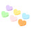 6PCS Colorful Heart Photo Clips DIY Wall Decor with String 5