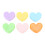 6PCS Colorful Heart Photo Clips DIY Wall Decor with String 2