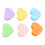 6PCS Colorful Heart Photo Clips DIY Wall Decor with String 3