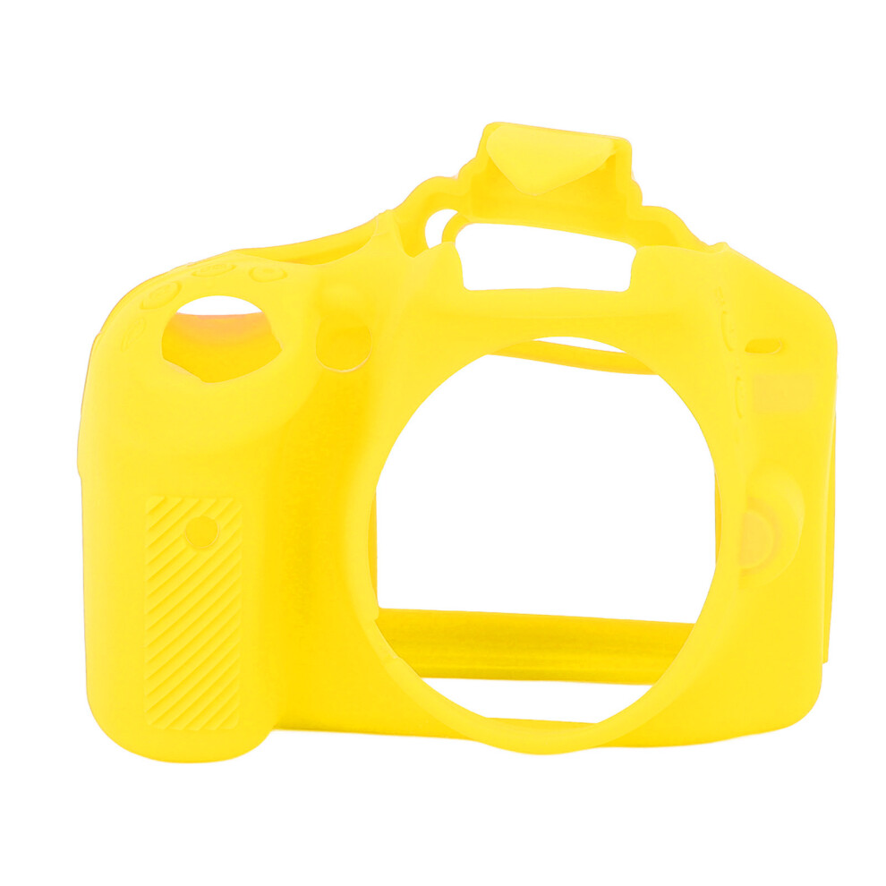 (Yellow) Soft Silicone Camera Case Shock Proof Anti Slip Cover For D3200 Yellow 643505001549