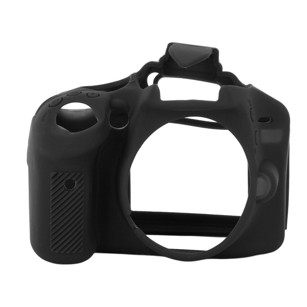 (Noir) Soft Silicone Camera Case Shock Proof Anti Slip Cover For D3200 643505001556
