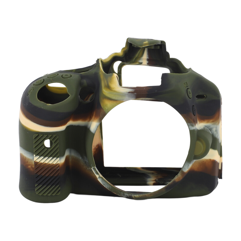 (Camouflage) Soft Silicone Camera Case Shock Proof Anti Slip Cover For D3200 643505001563