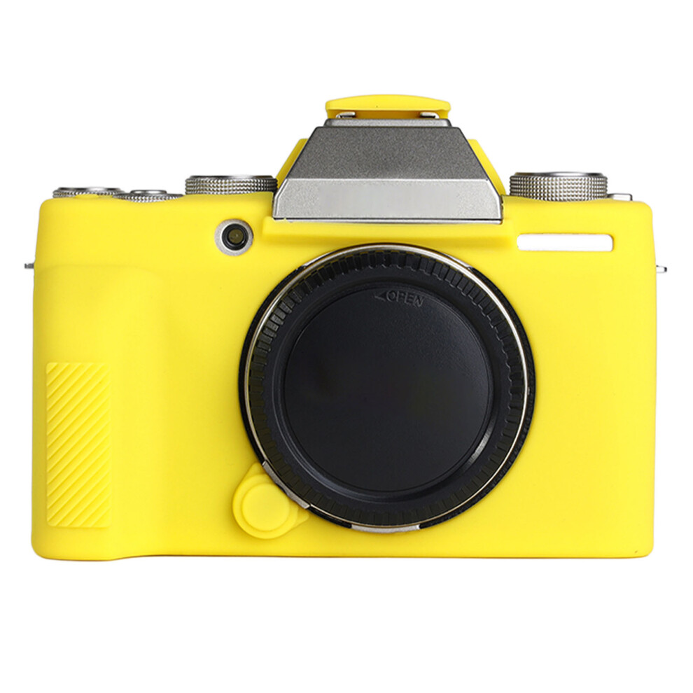 () Silicone Protective Case Anti-Scratch For Fujifilm Xt200 Yellow/Black 643505001624