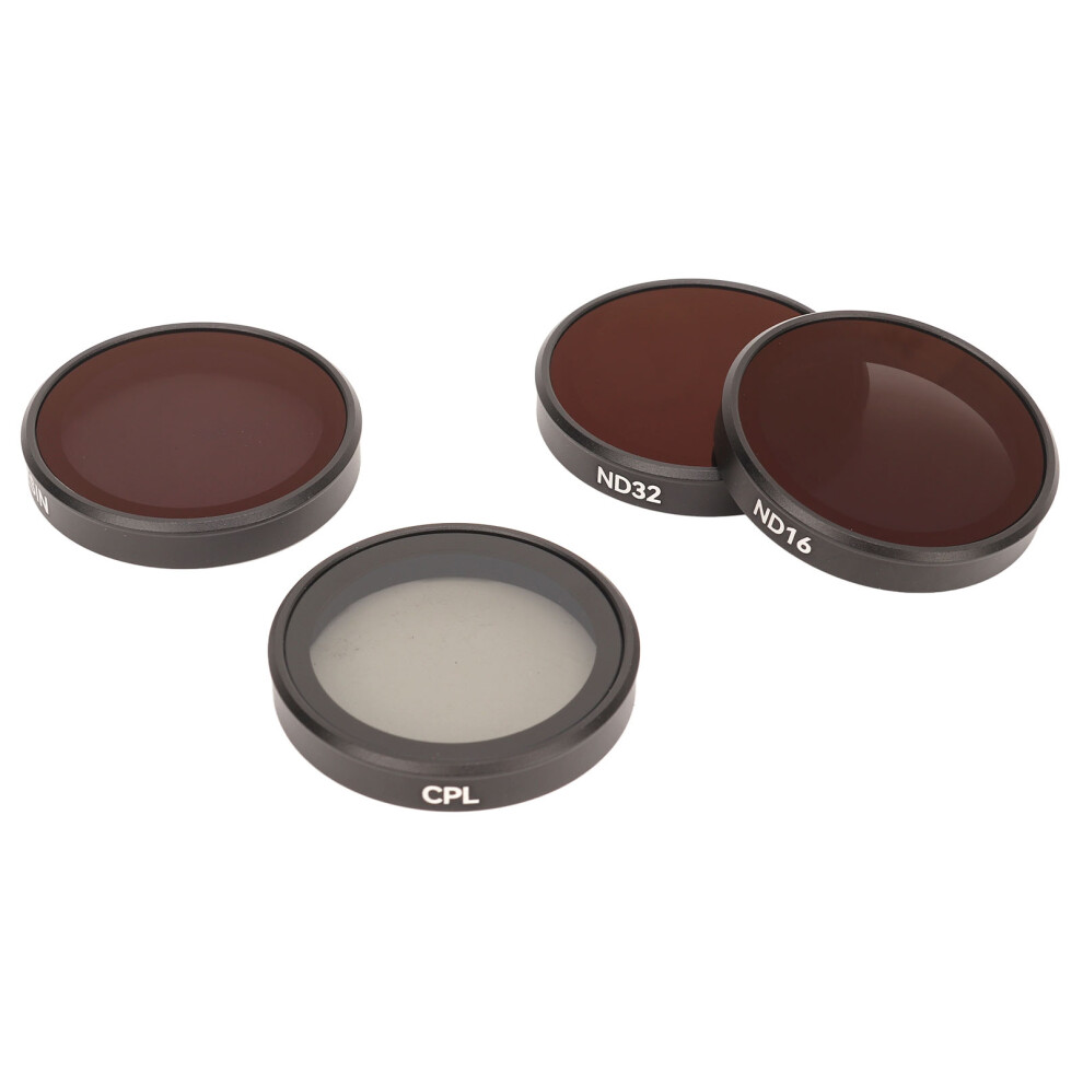 4 Pack Action Camera Filter Set Aluminum Alloy Cpl Nd8 Nd16 Nd32 643505001952