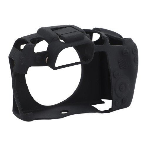 (Black) Camera Hood Case Anti Scratch Soft Silicone Protective Cover RP Red 1